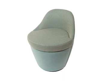 SEINE - Swivel fabric easy chair by HUGUES CHEVALIER - view 2